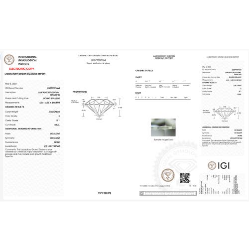 Bliss Diamond Certified 1.45ct Platinum Round Cut Diamond Engagement Ring Lab Grown Size 8 In Platinum