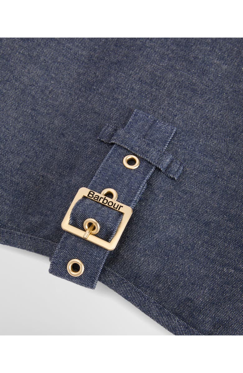 Barbour Denim Dry Wax Dog Coat, Alternate, color, Indigo