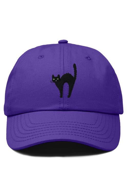 DALIX DALIX BLACK CAT EMBROIDERED CASUAL HAT 