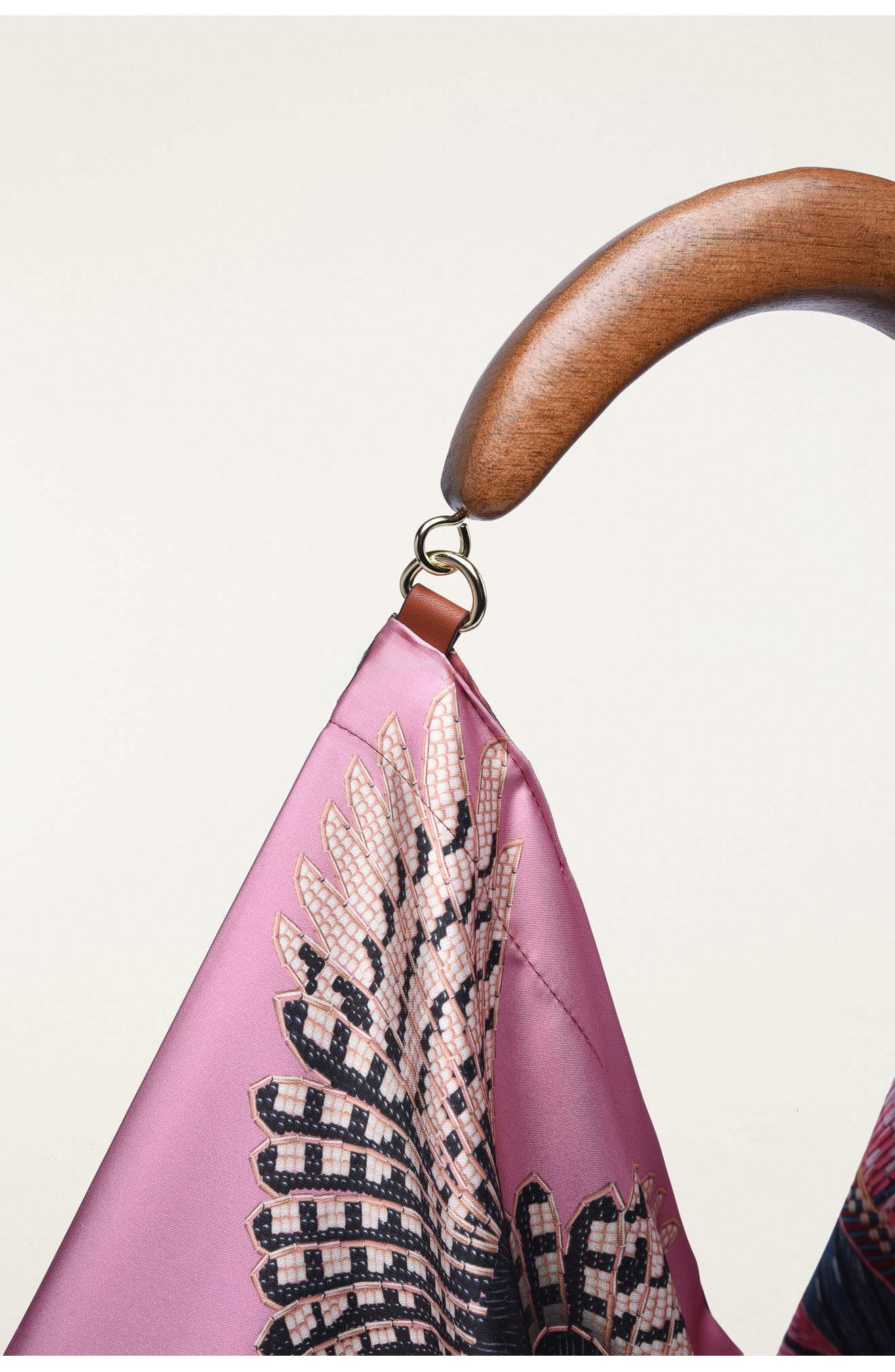 Scarf Large Hobo Bag, Alternate, color, BIRDS REFUGE DARK RE
