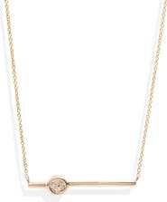 Dana Rebecca Designs Styra Reese Quatrefoil Diamond Bar Pendant Necklace