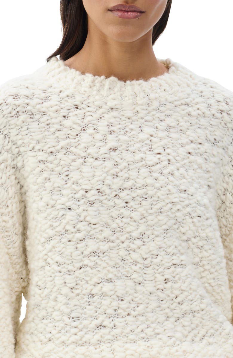 rag & bone Luisa Sweater with Scarf, Alternate, color, Ivory