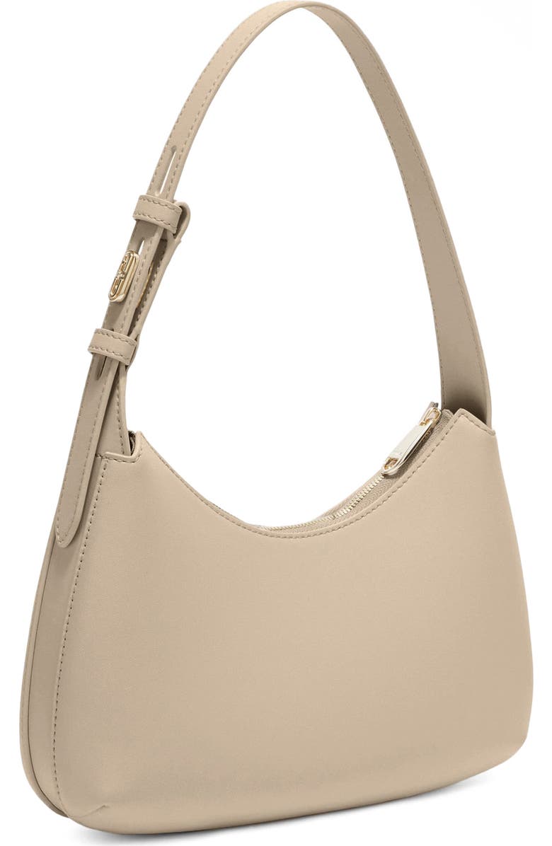 Furla Febe Leather Shoulder Bag, Alternate, color, Taupe