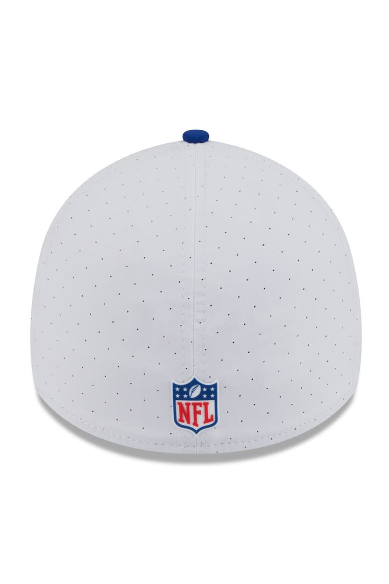 Men's New Era  White/Royal New York Giants 2025 NFL Training Camp 39THIRTY Flex Hat, Alternate, color, White