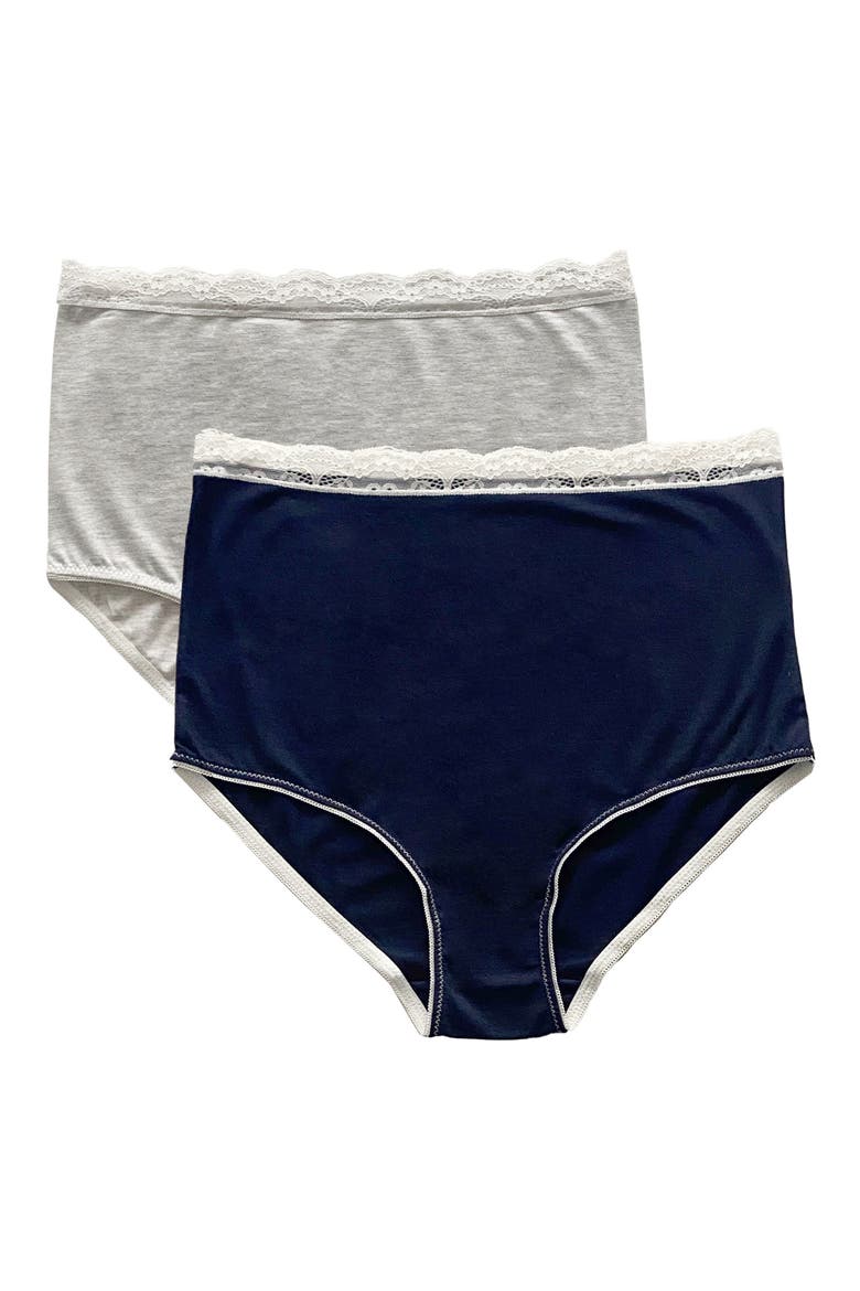 Assorted 2-Pack Maternity Briefs, Main, color, NAVY/ GREY