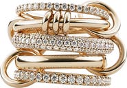 Spinelli Kilcollin Pavé Diamond Linked Ring