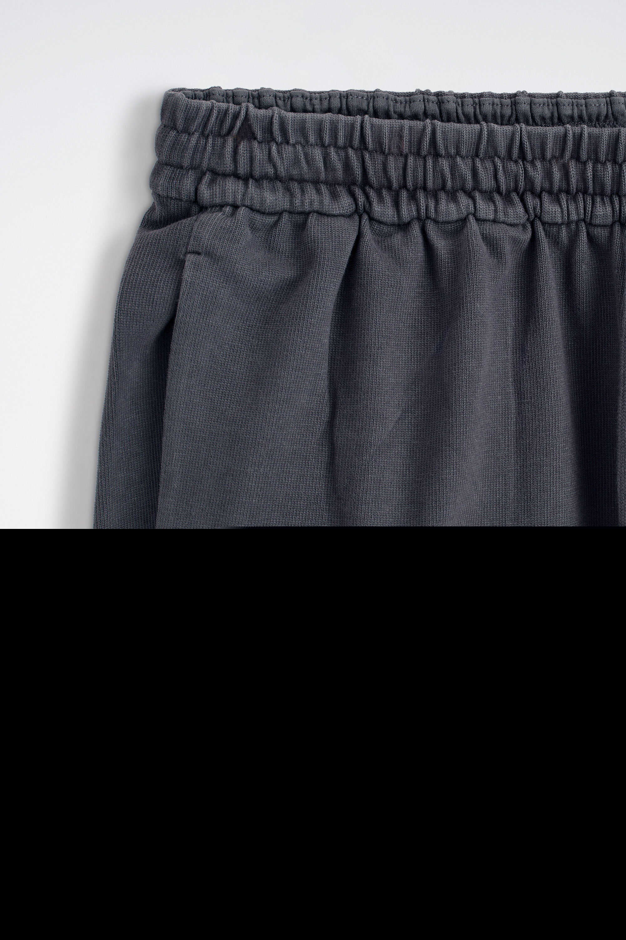 Garment-washed Cotton-jersey Shorts, Alternate, color, CHARCOAL