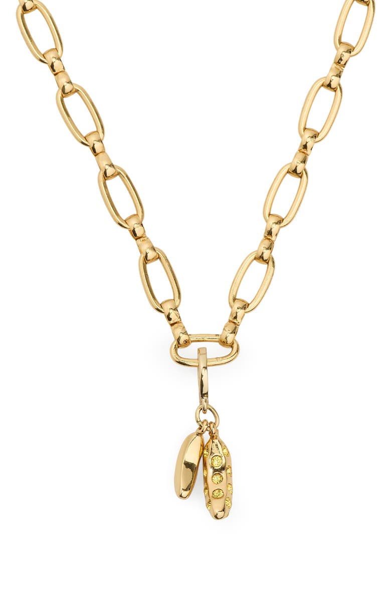 Kate Spade New York banana charm, Alternate, color, Light Topaz