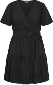 City Chic Catherine Faux Wrap Dress