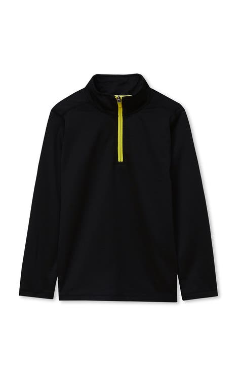 Boys Active Space Dye Quarter Zip Pullover
