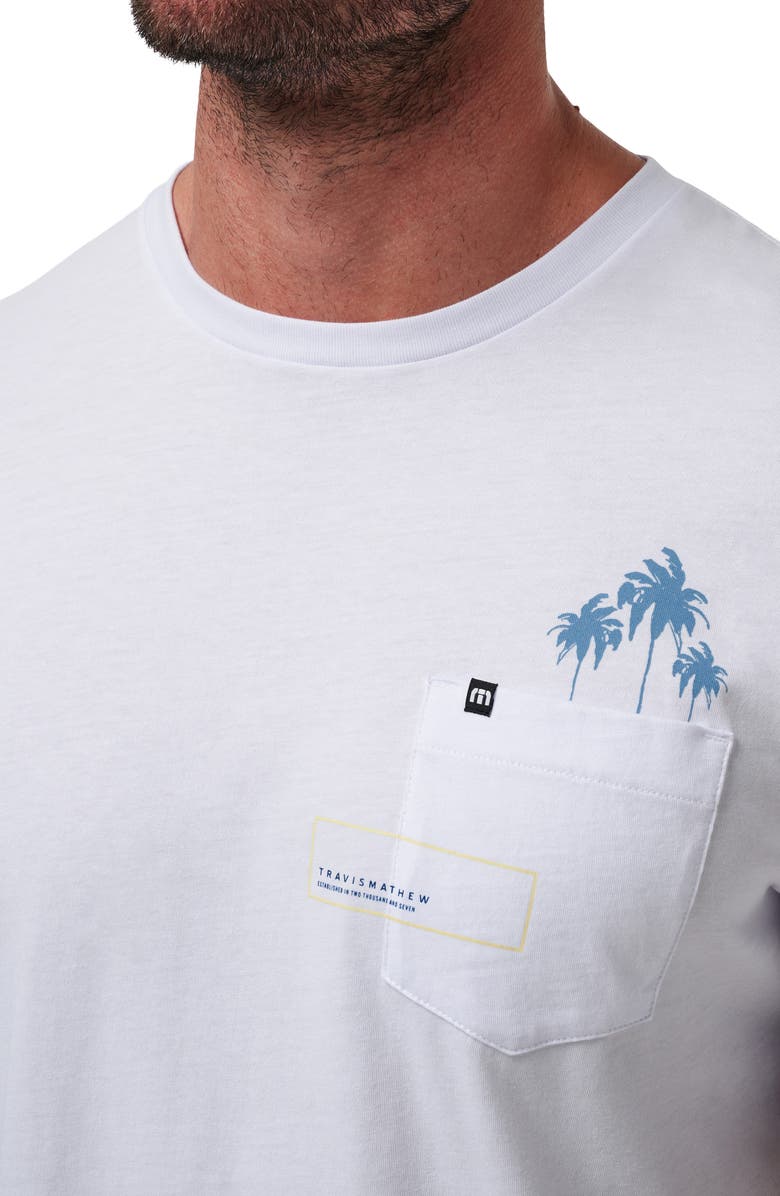 TravisMathew Reef Stop Pocket Graphic T-Shirt, Alternate, color, White