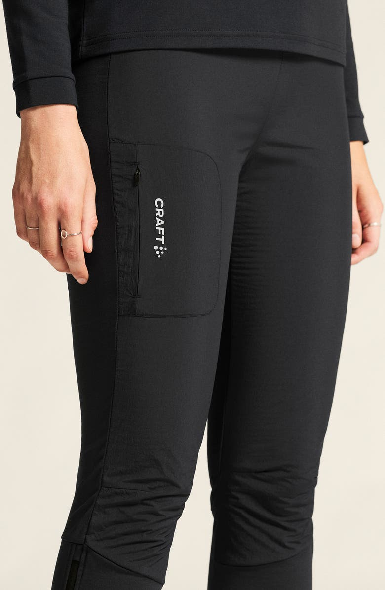 Craft SubZ Light Running Tights, Alternate, color, Black