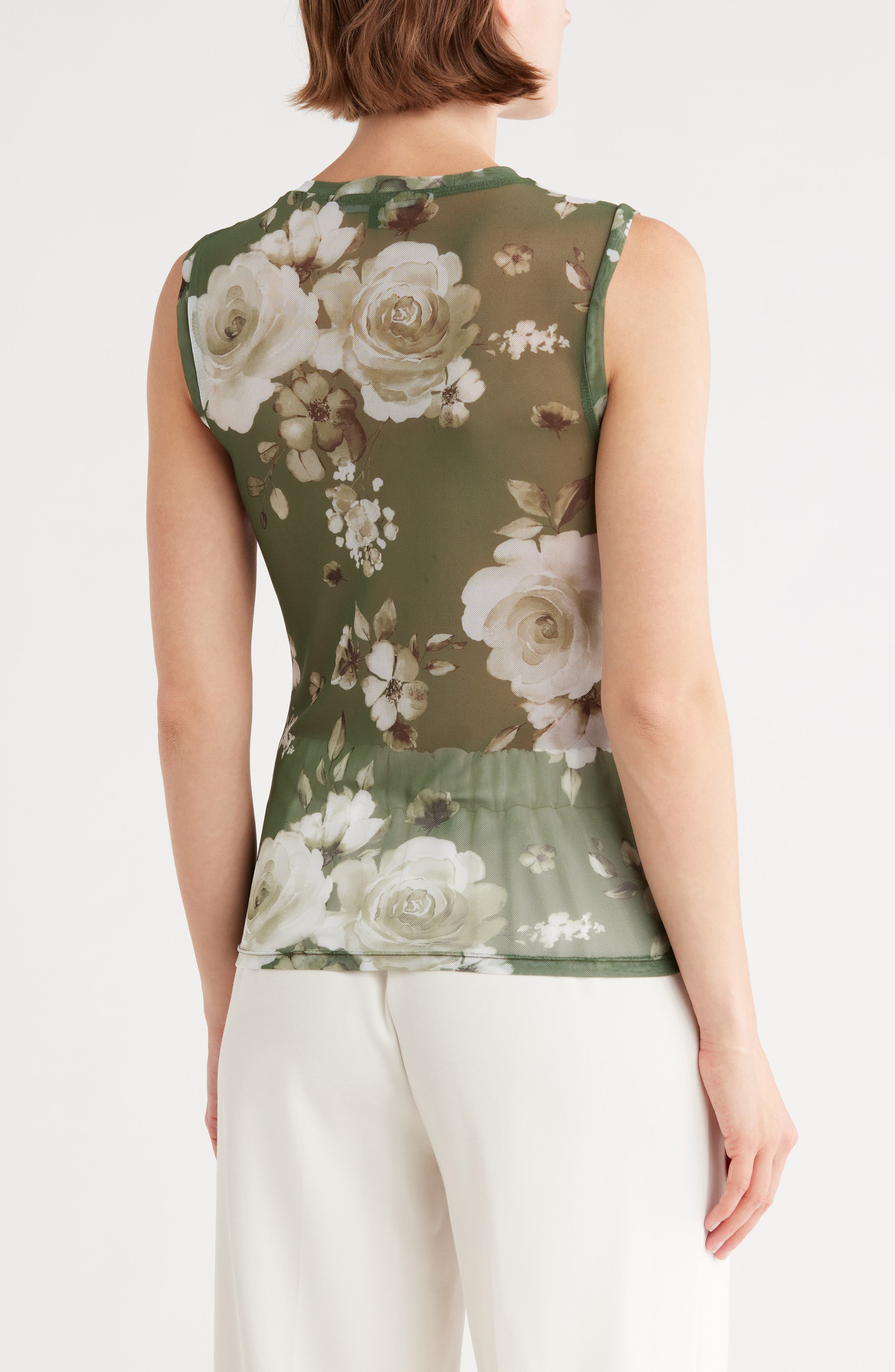 Sleeveless Powermesh Top - image 4