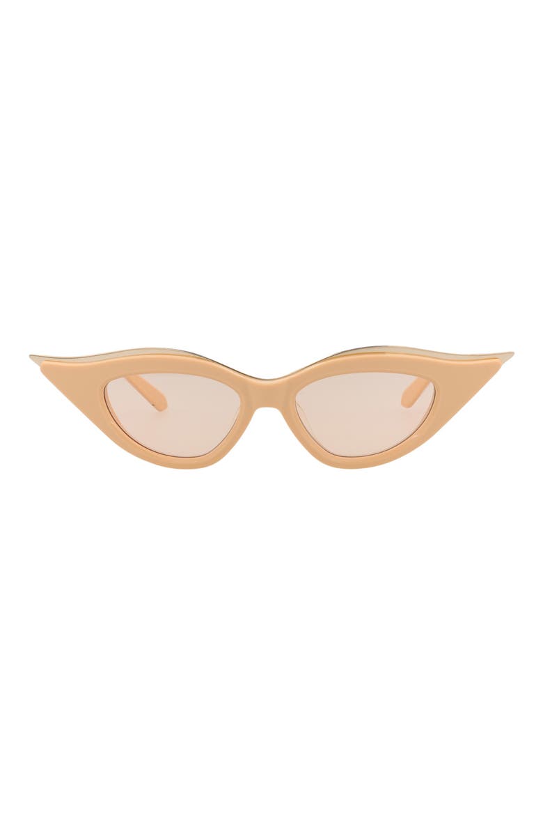 49mm Cat Eye Sunglasses, Main, color, BEIGE BEIGE