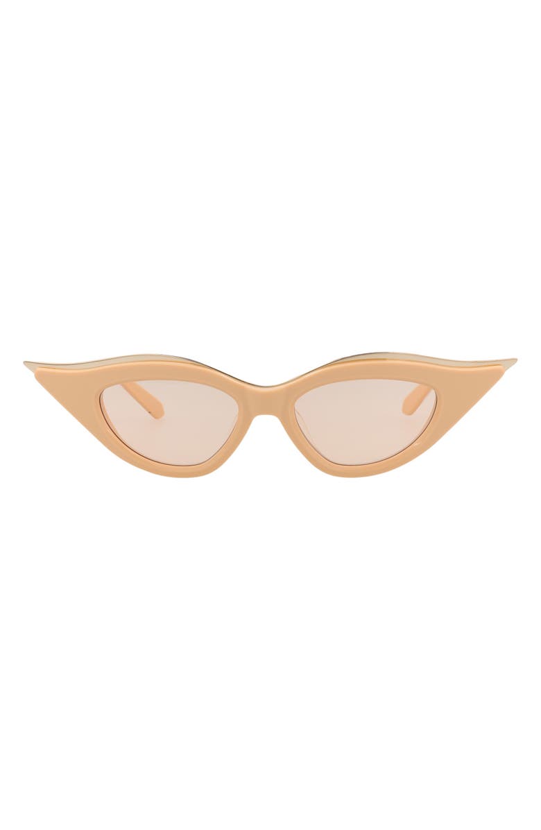 Valentino 49mm Cat Eye Sunglasses, Main, color, Beige Beige