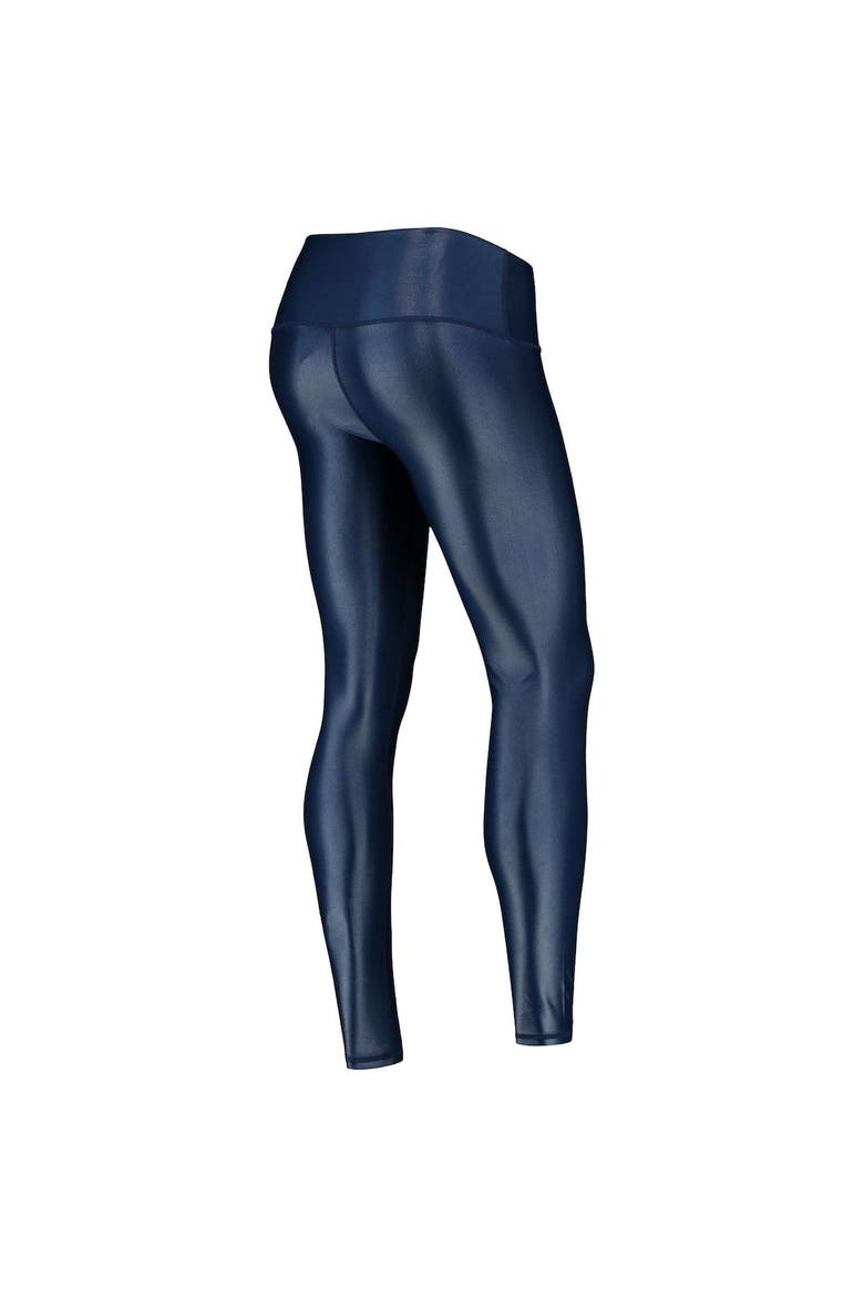 Women's ZooZatz Navy West Virginia Mountaineers Shine Liquid Leggings, Alternate, color, Navy