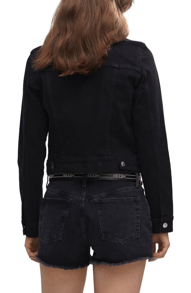 MANGO Slim Fit Denim Jacket, Alternate, color, 