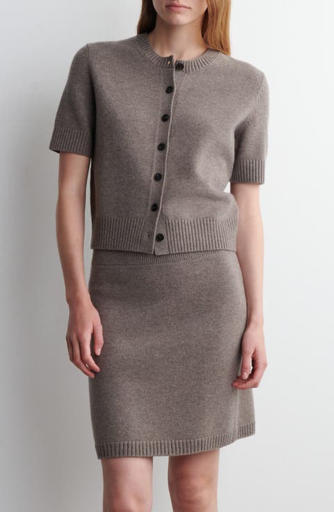 Celtis Short Sleeve Merino Wool Cardigan