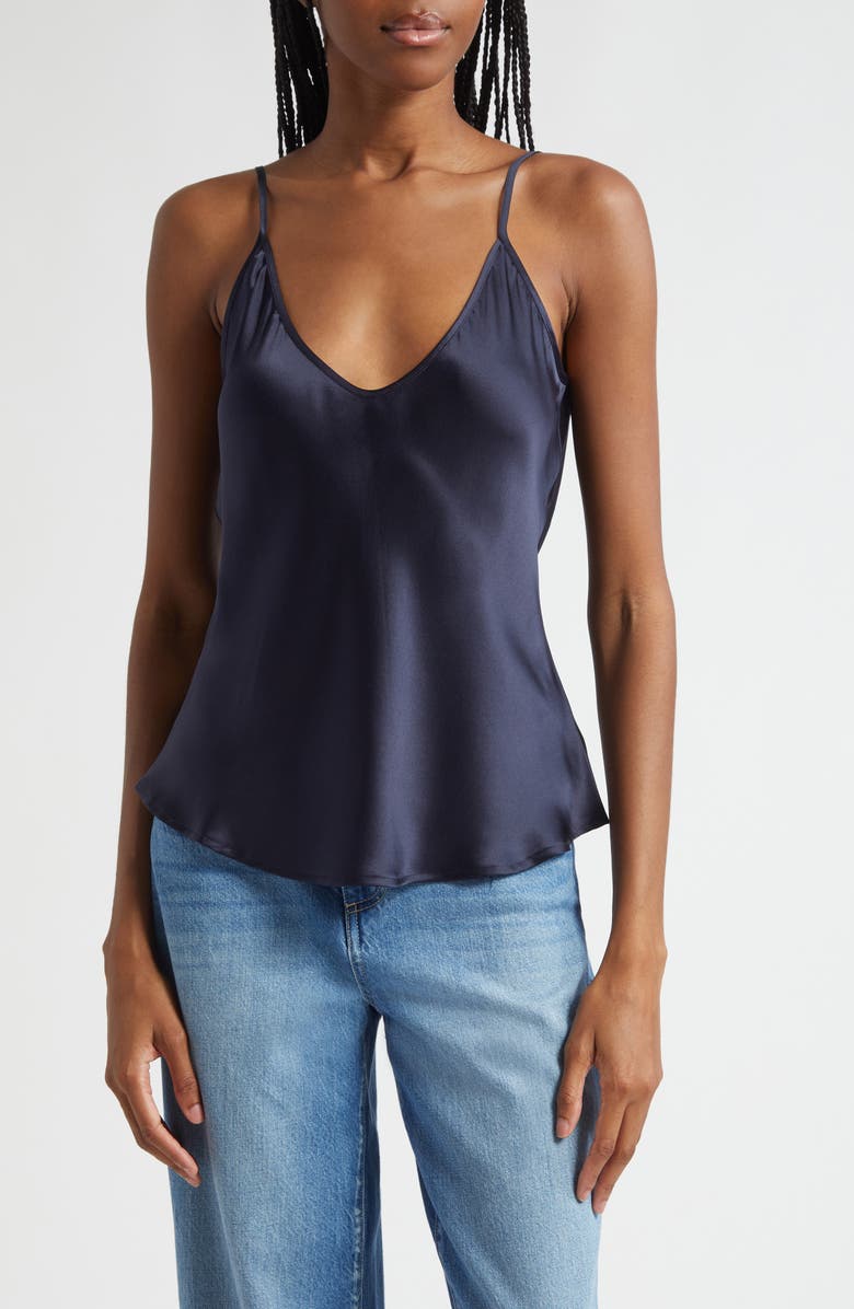 L'AGENCE Lexi Silk Camisole, Main, color, Black