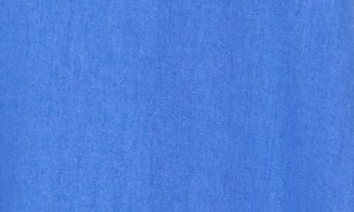 Shop Ellen Tracy Drawcord Waist Midi Shirtdress In Azure