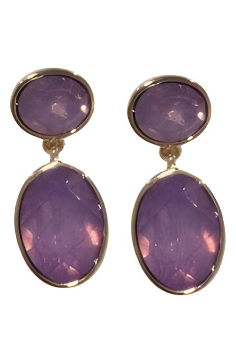 Crystal Double Drop Earrings
