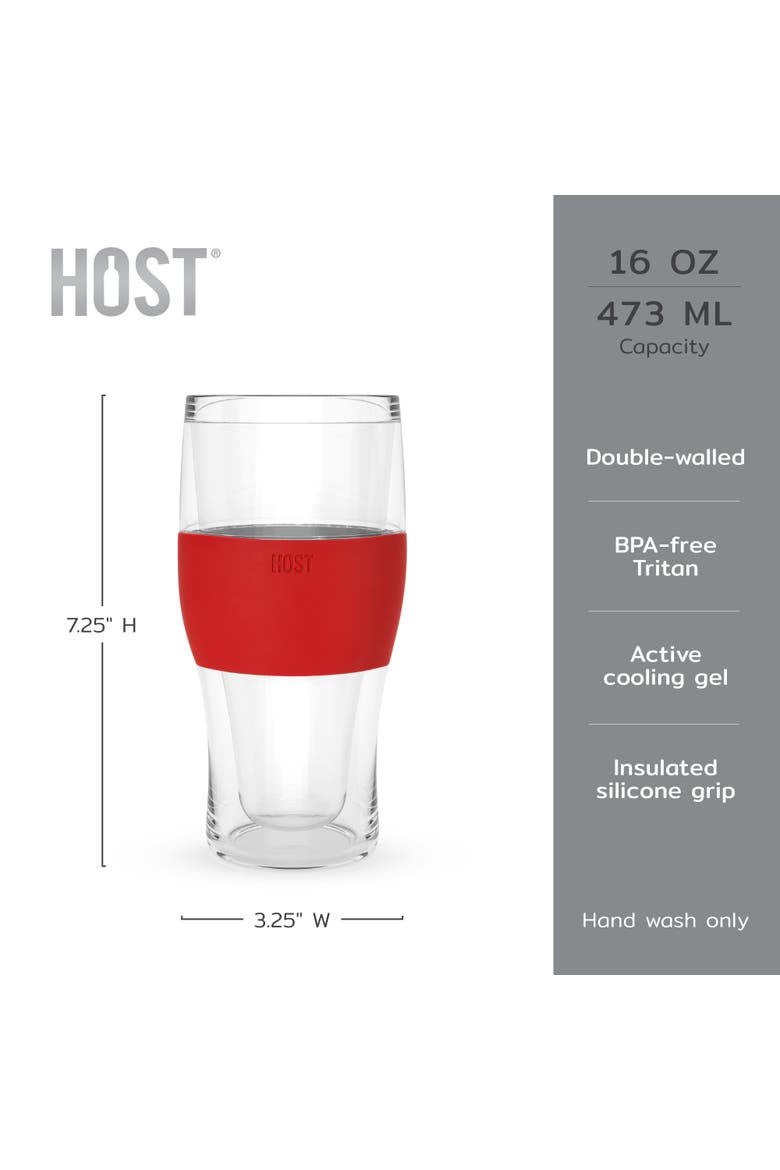 Beer FREEZE Cooling Cup Set of 2, Alternate, color, Crimson Red
