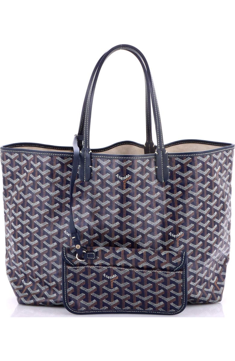 Pre-Owned Goyard Saint Louis Tote Coated Canvas PM, Alternate, color, Blue
