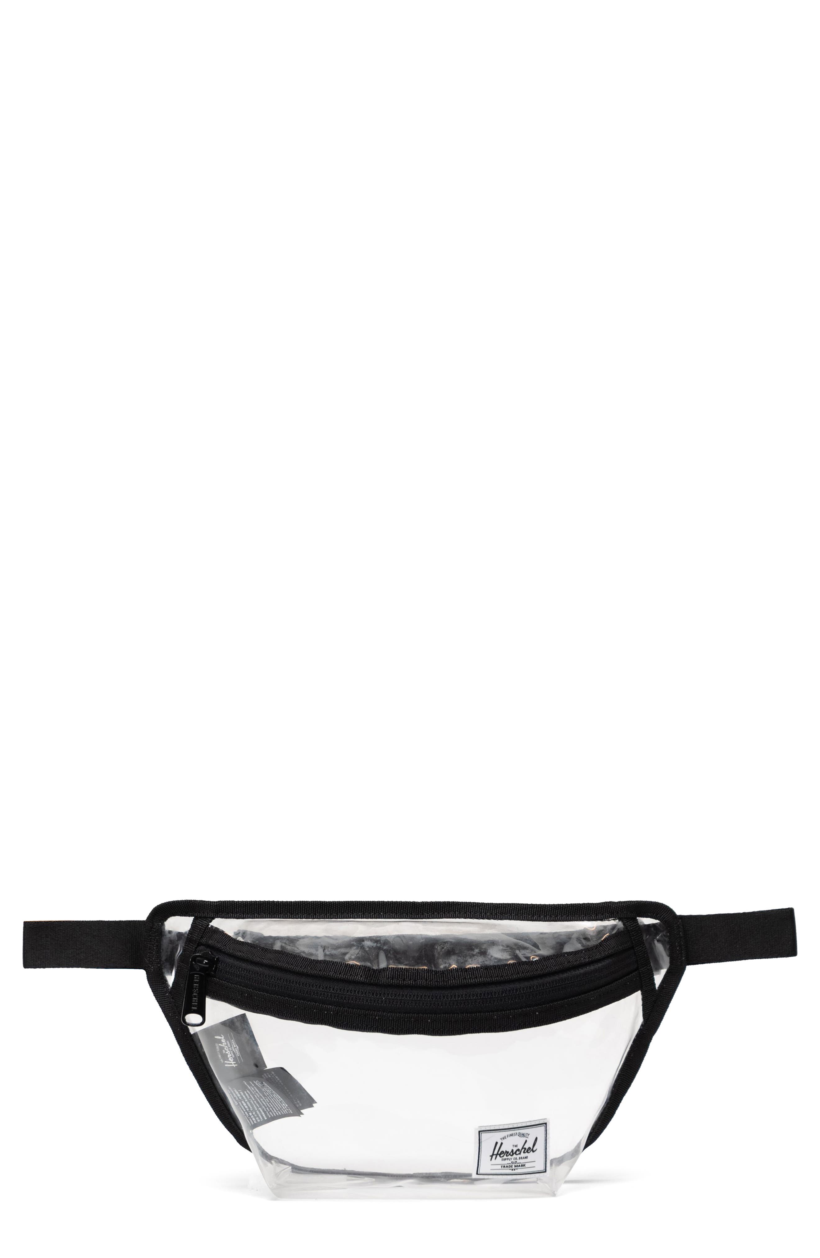 Herschel Supply Co. Classic Clear Belt Bag, Main, color, Black