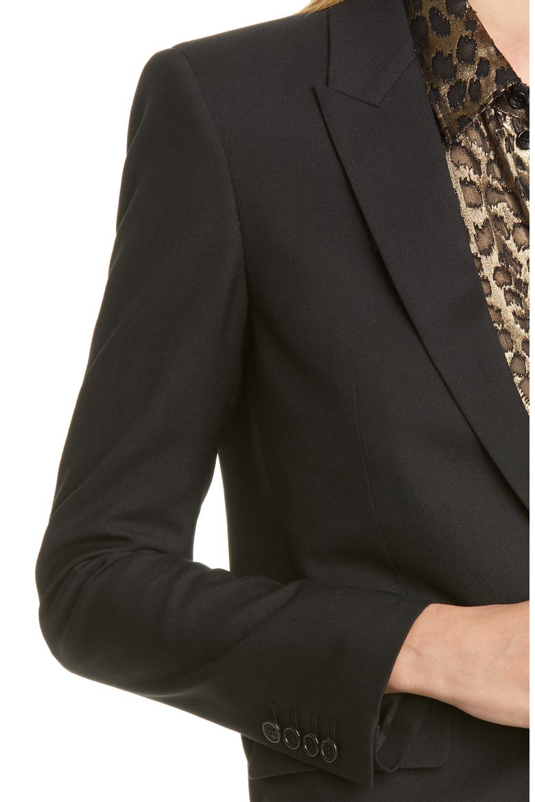 One-Button Jacket, Alternate, color, NOIR