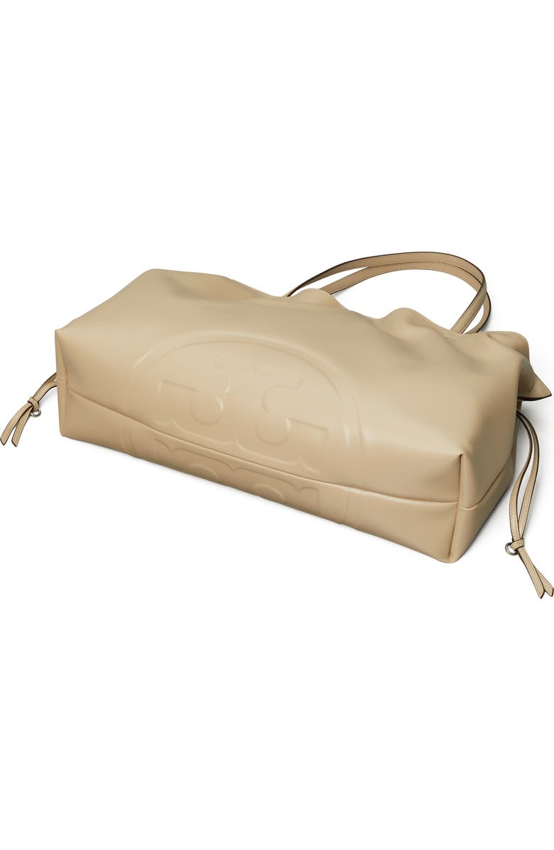 Tory Burch Ella Faux Leather Tote, Alternate, color, Light Stone