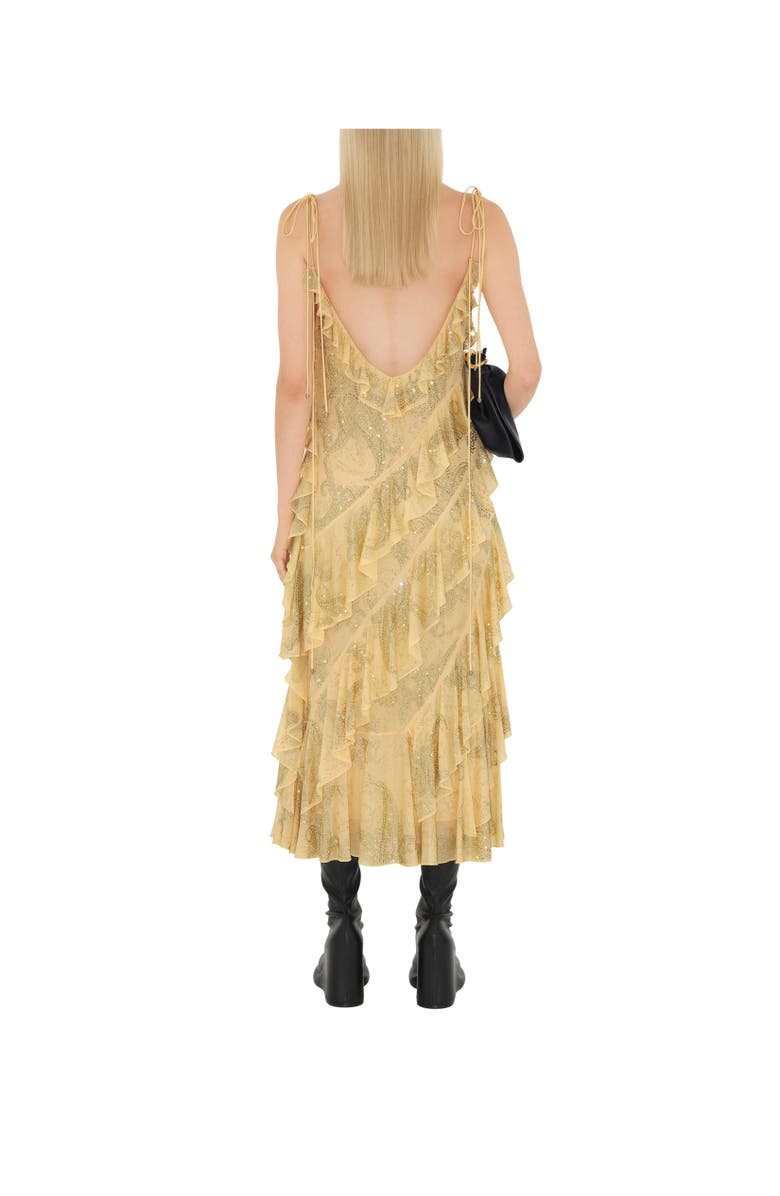 Burberry Crystal Paisley Jersey Dress, Alternate, color, 