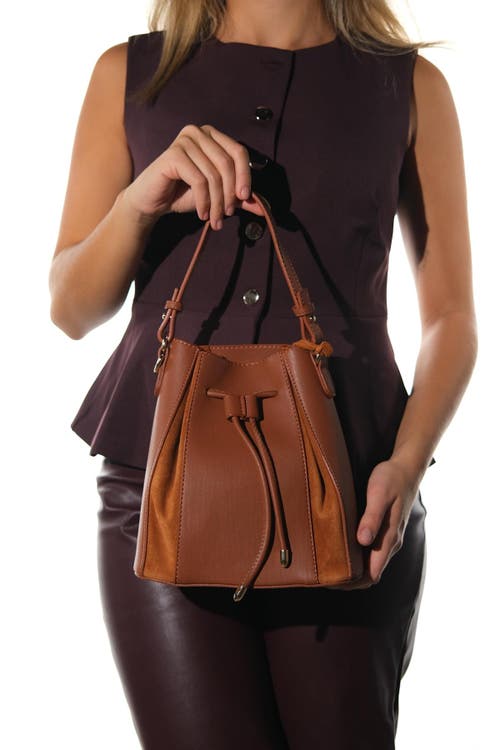 Forever & Always Shoes Maralis Leather Shoulder Bag In Brown
