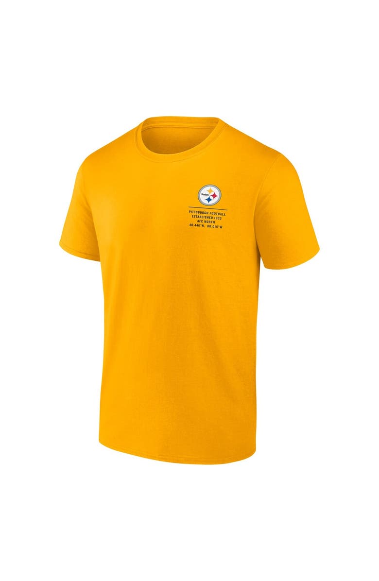 FANATICS Men's Fanatics Gold Pittsburgh Steelers Repeat Stats T-Shirt, Alternate, color, Gold