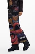 Desigual Graphic Maxi Skirt