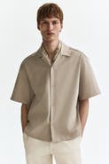 H&M Relaxed Fit Textured Resort Shirt
