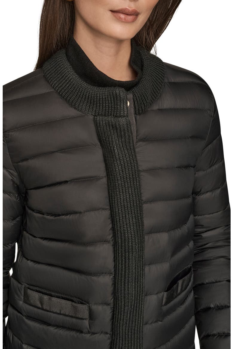Nylon Down Jacket, Alternate, color, BLACK