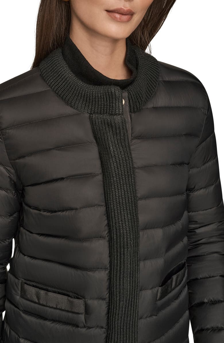 Donna Karan New York Nylon Down Jacket, Alternate, color, Black