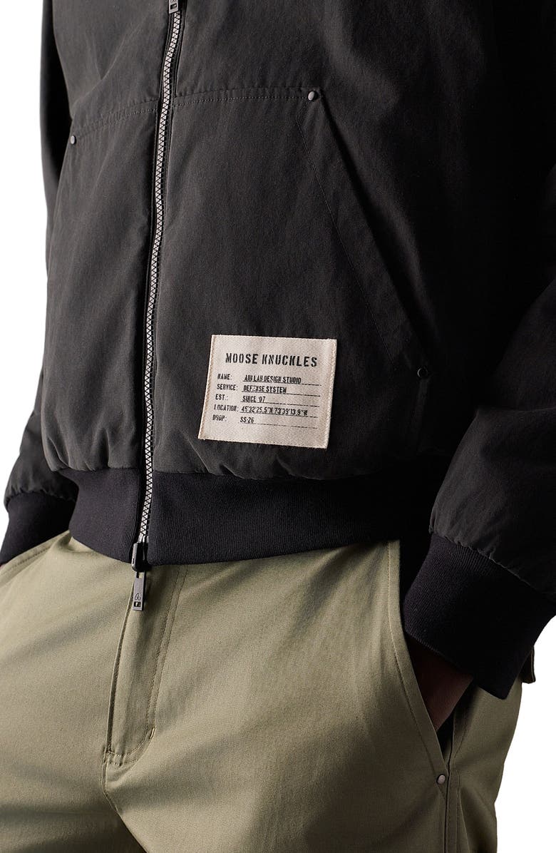 Moose Knuckles Roland Reversible Organic Cotton Jacket, Alternate, color, Black