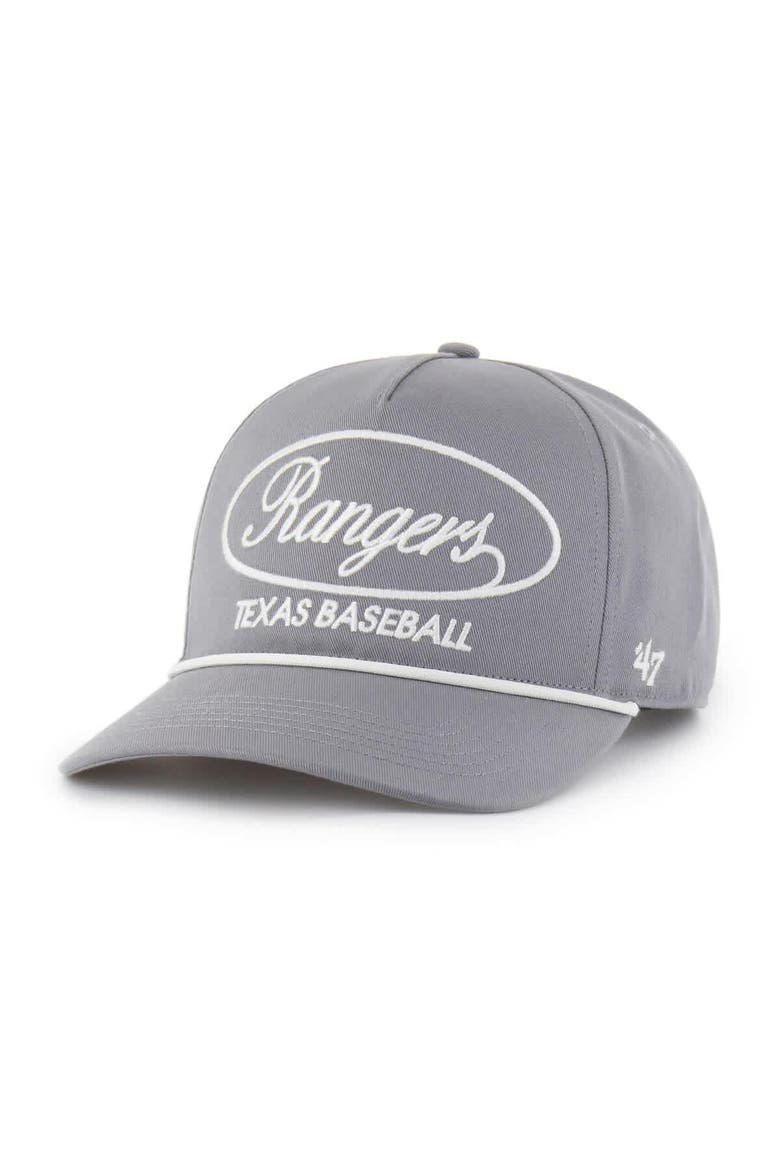 Men's '47 Gray Texas Rangers Foundational Hitch Adjustable Hat, Alternate, color, Gray