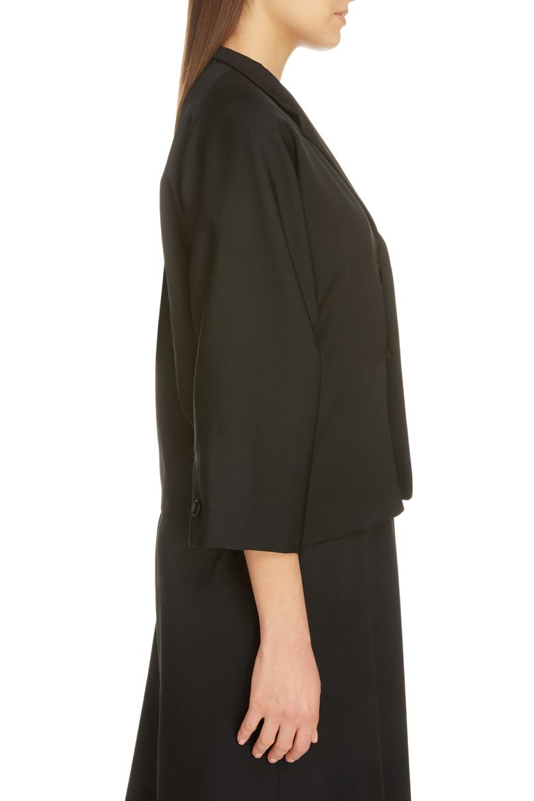 Wool Gabardine Jacket, Alternate, color, BLACK