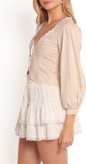 Nolette Scallop Trim Top