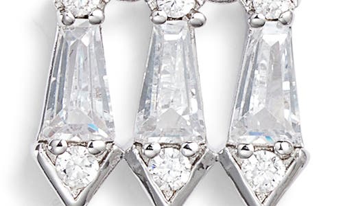 Nordstrom Kite Cubic Zirconia Chandelier Drop Earrings In Clear- Silver