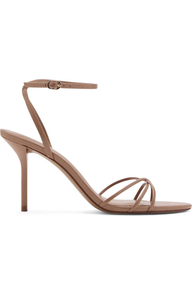 MANGO Ankle Strap Sandal, Alternate, color, Beige