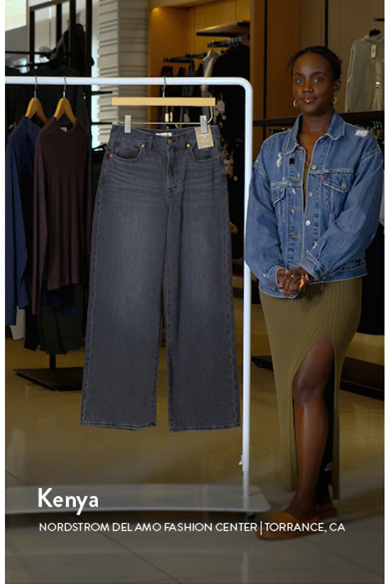 High Waist Superwide Leg Jeans video
