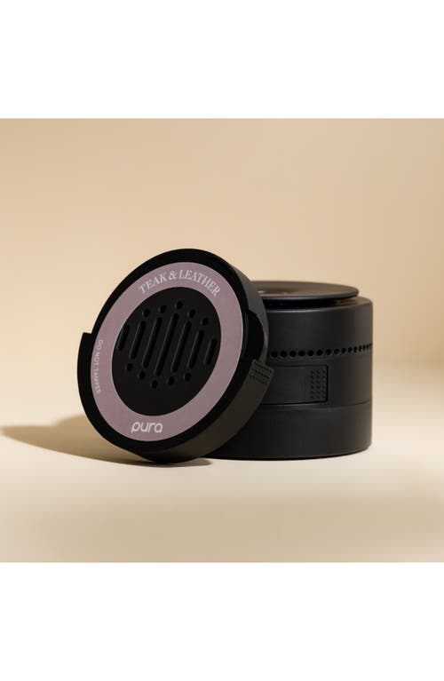Pura X Becki Owens Teak & Leather Car Diffuser