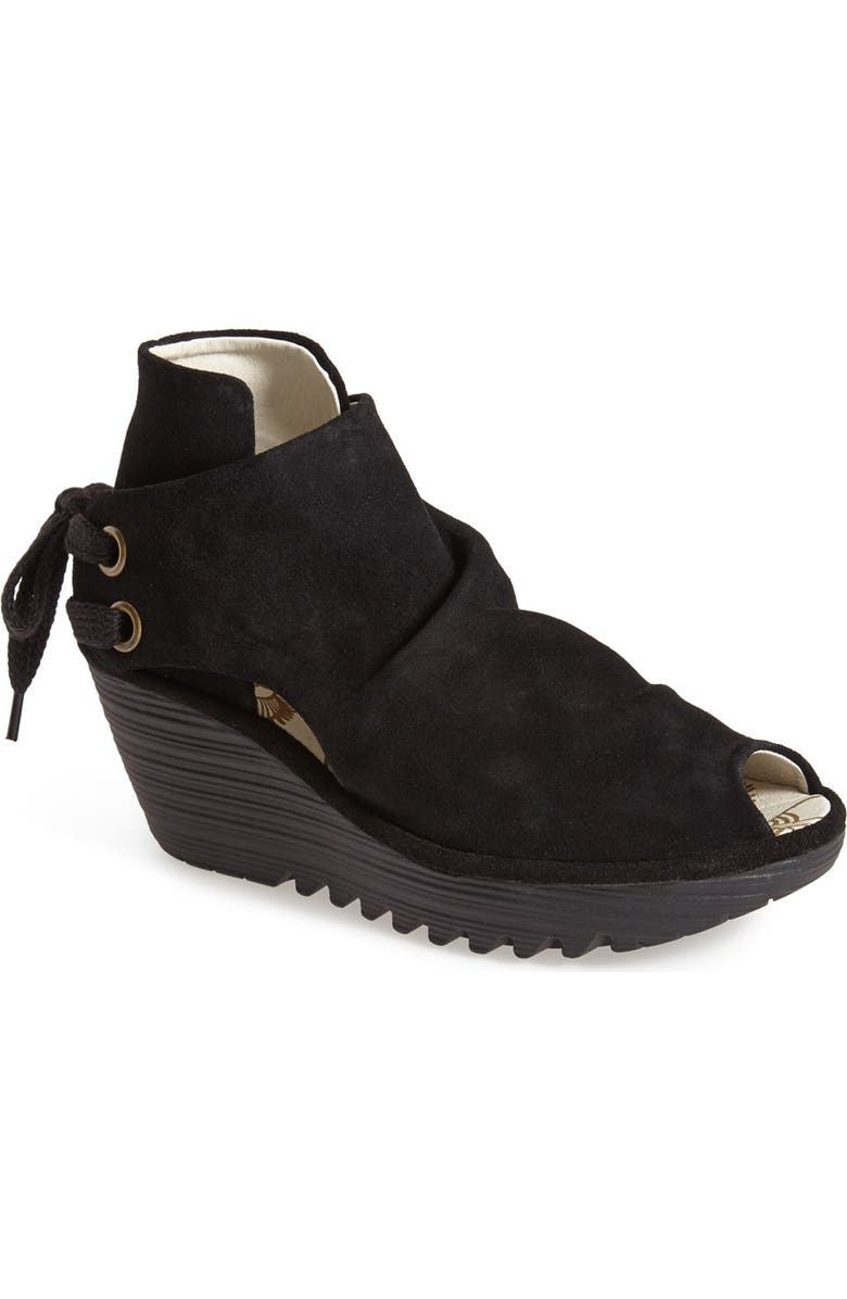 Fly London 'Yema' Open Toe Bootie, Main, color,