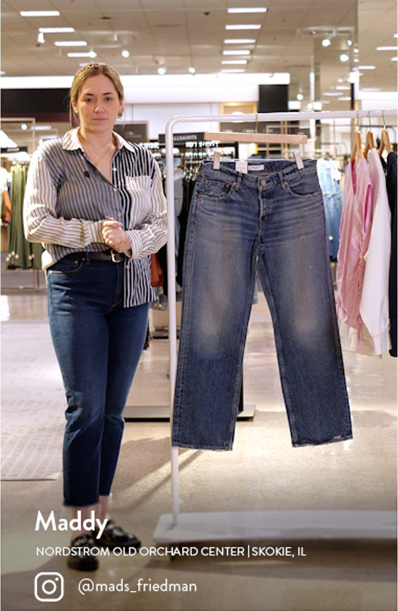 Trigg Low Rise Straight Leg Jeans, sales video thumbnail