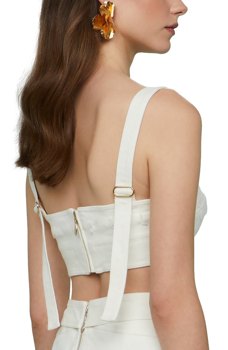 AMUR Gabi Textured Twill Top, Alternate, color, Sea Salt