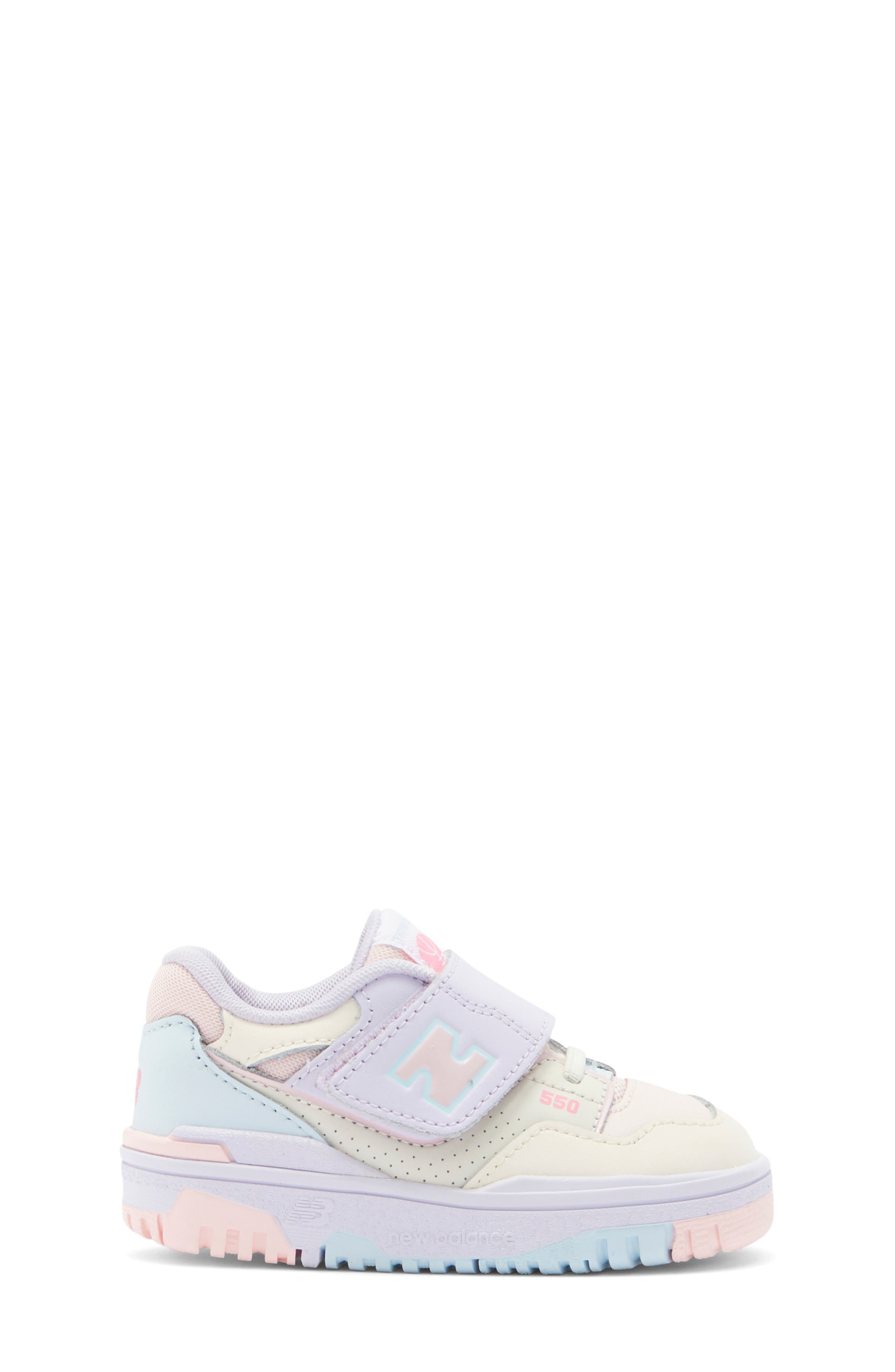 New Balance Kids' B550 Sneaker, Alternate, color, Shell Pink/ Permafrost