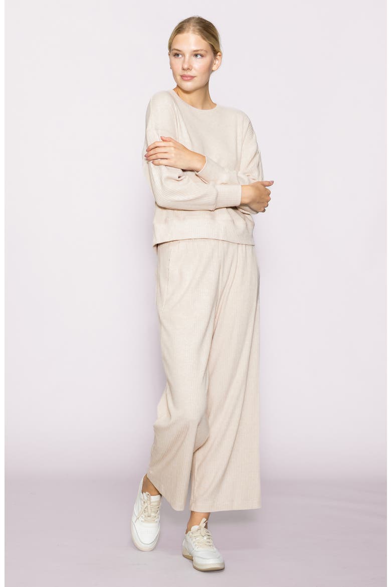 Relaxed Rib Top, Alternate, color, HEATHER TAUPE